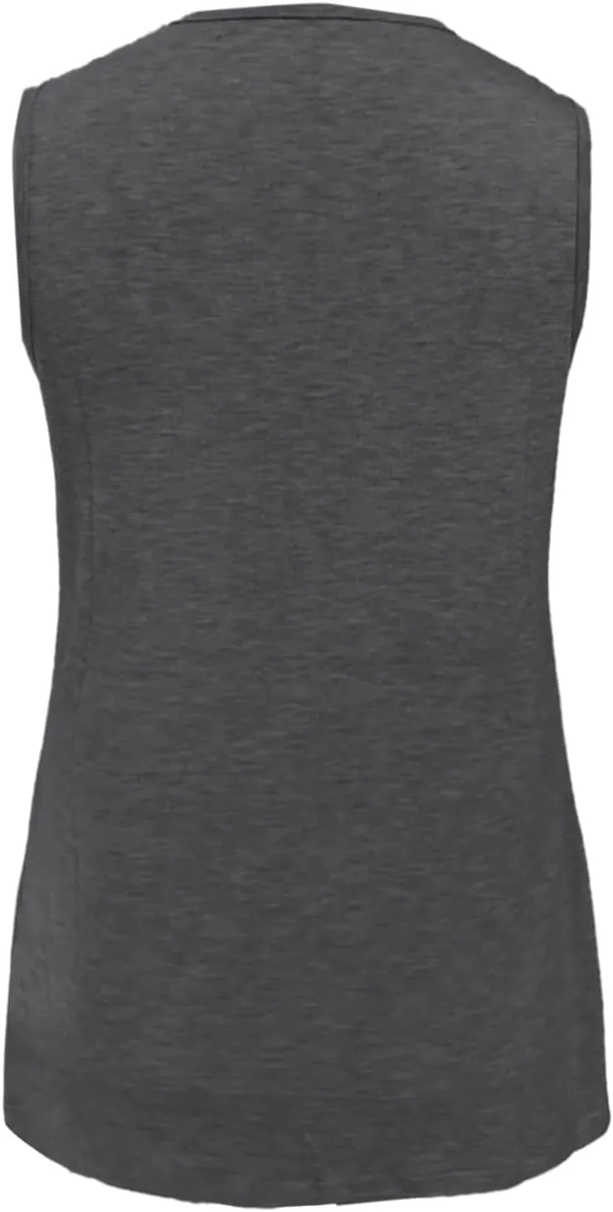 Womens Tank Tops 2025 Sleeveless Summer Vacation Beach Tee Shirt Loose Fit Solid Color Spring Outfits Clothes
