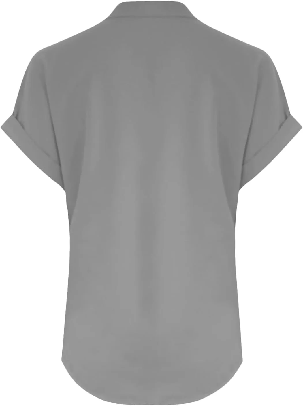 Womens Tops Dressy Casual Short Sleeve Button V Neck Henley T Shirts Solid Color Cotton Linen Summer Blouse Tees