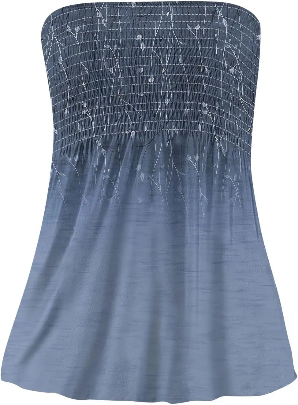 Women's Tube Tops Summer Casual Bandeau Tank Casual Strapless Blouse Off The Shoulder Tunic Shirts Plus Size