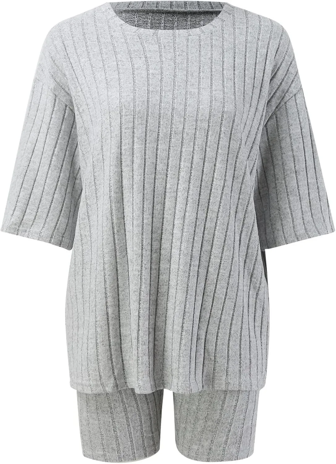 Women's Two Piece Summer Outfits Sweater Set 2025 Travel Resort Wear Sleeveless Casual Knit Lounge Sets