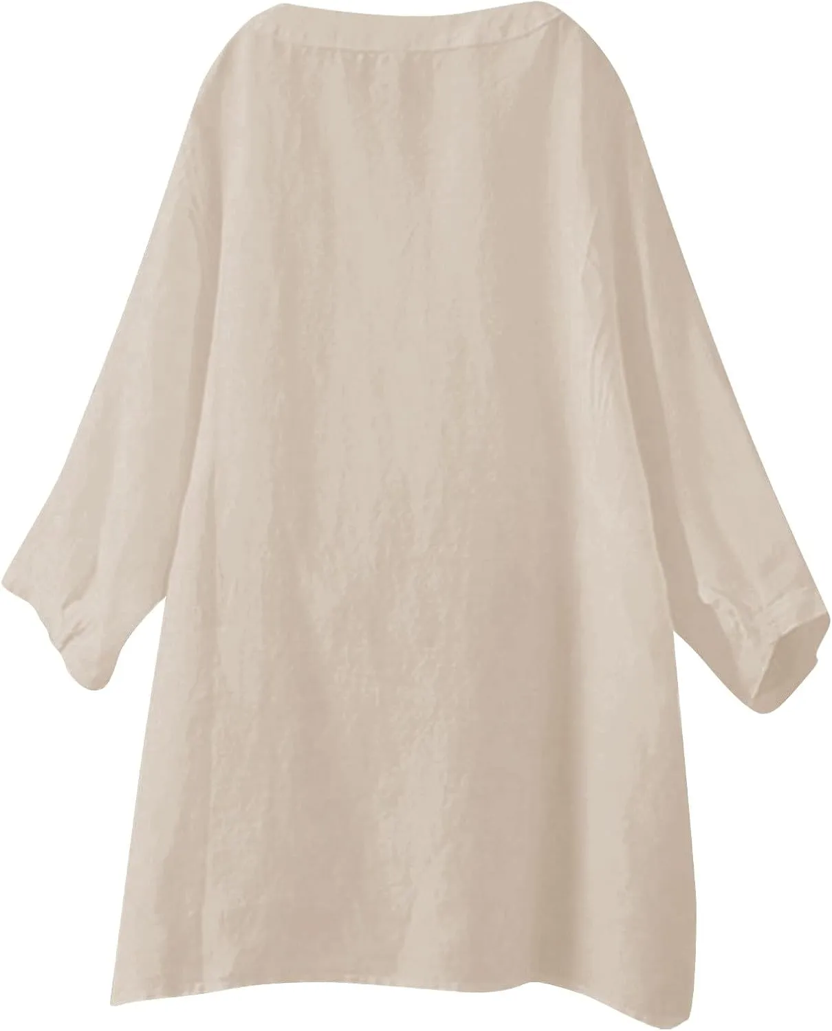 Womens V Neck Linen Henley Shirts 2025 Trendy Short Sleeve Button Summer Tee Blouses Loose Dressy Vacation Tunic Tops