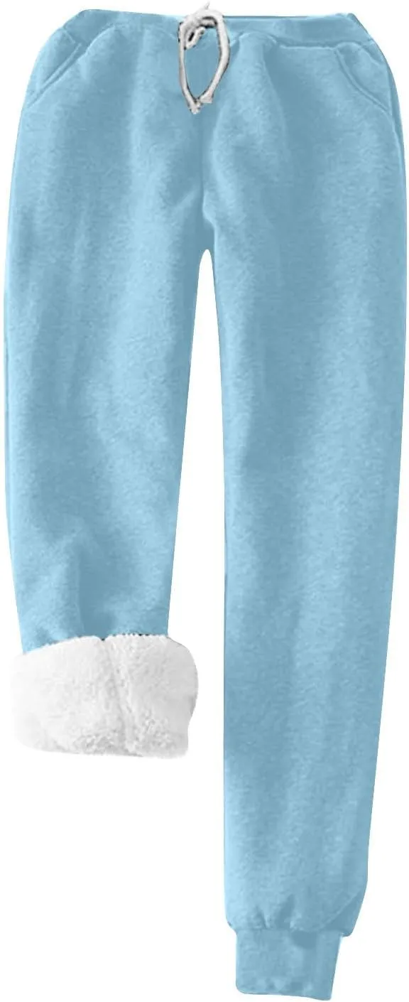 Yes I'm Always Freezing Pajamas Lounge Sets for Women Sherpa Fleece Lined Winter Outfits Sweatsuit 2 Piece Tracksuit
