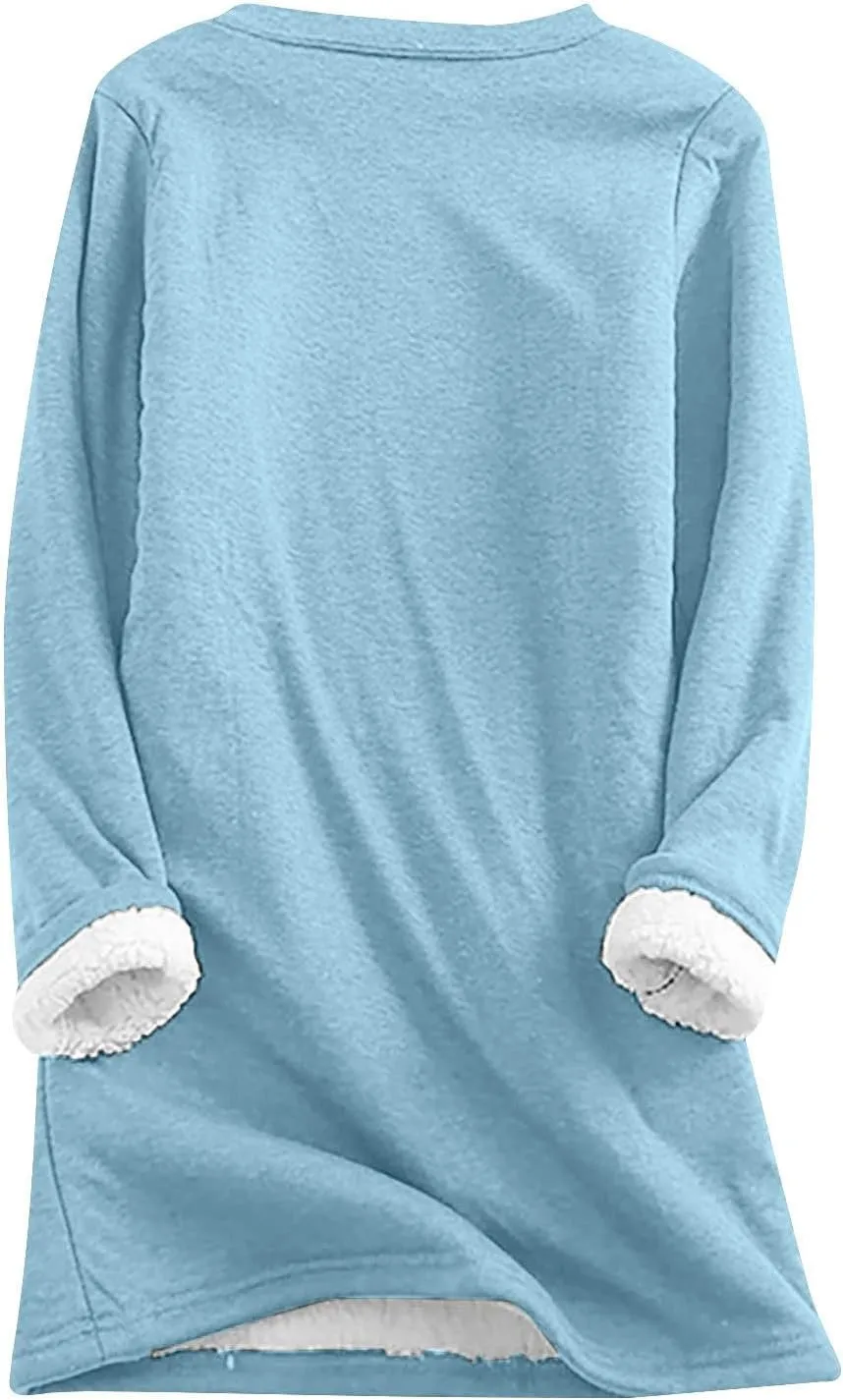 Yes I'm Always Freezing Pajamas Lounge Sets for Women Sherpa Fleece Lined Winter Outfits Sweatsuit 2 Piece Tracksuit