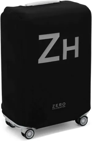 ZERO Halliburton Luggage Covers (Black, Medium Travel Case)